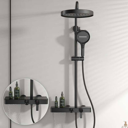 Boelon Modern Knob-Controlled Multifunctional Shower System