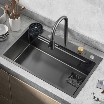 Boelon Stainless Steel Waterfall Kitchen Sink