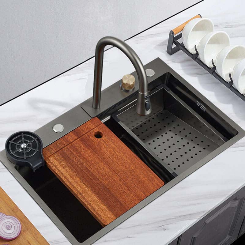 Boelon Stainless Steel Waterfall Kitchen Sink