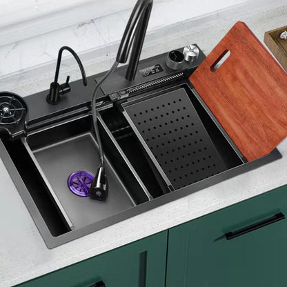 Boelon Waterfall Kitchen Sink With Digital Display