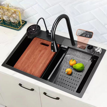 Boelon Waterfall Kitchen Sink With Digital Display